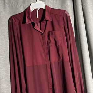 Free People button up shirt size S